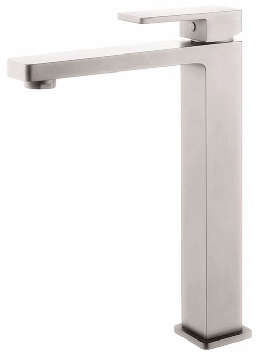 'Milos'-  Tall Basin Mixer - Brushed Nickel