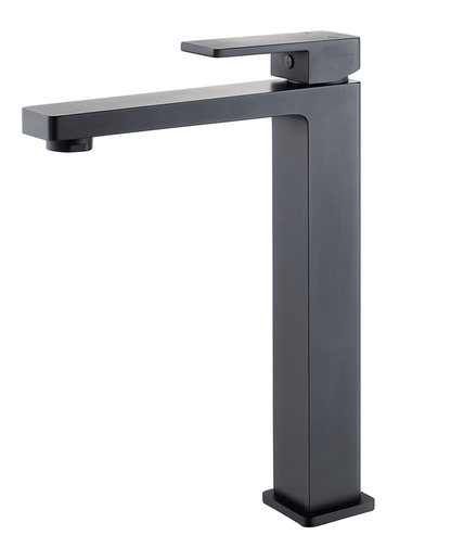 'Milos'-  Tall Basin Mixer - Black