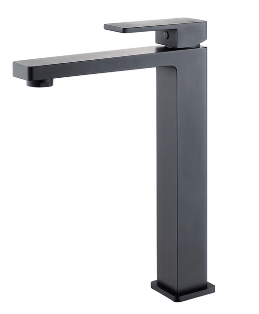 'Milos'-  Tall Basin Mixer - Black