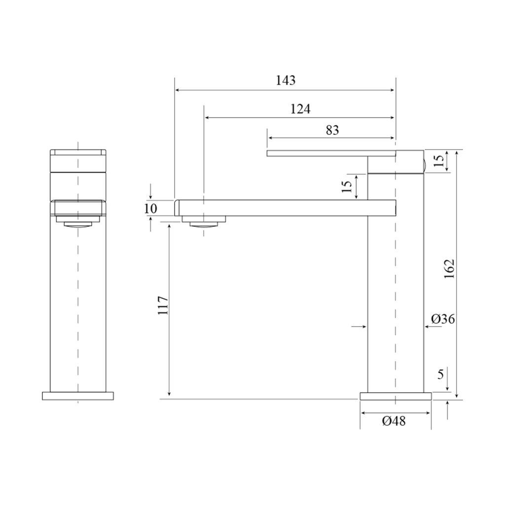 'Cresta' - Basin Mixer - Chrome