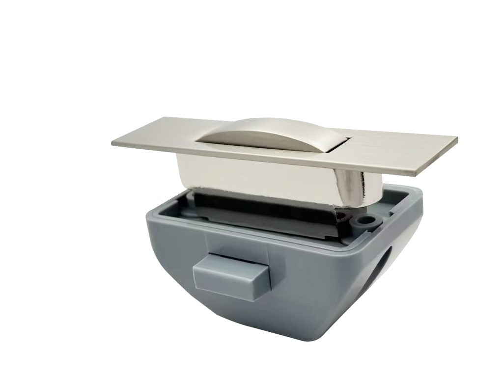 Push Lock Cabinet Handle - Brushed Nickel