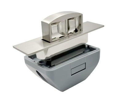 Push Lock Cabinet Handle - Brushed Nickel