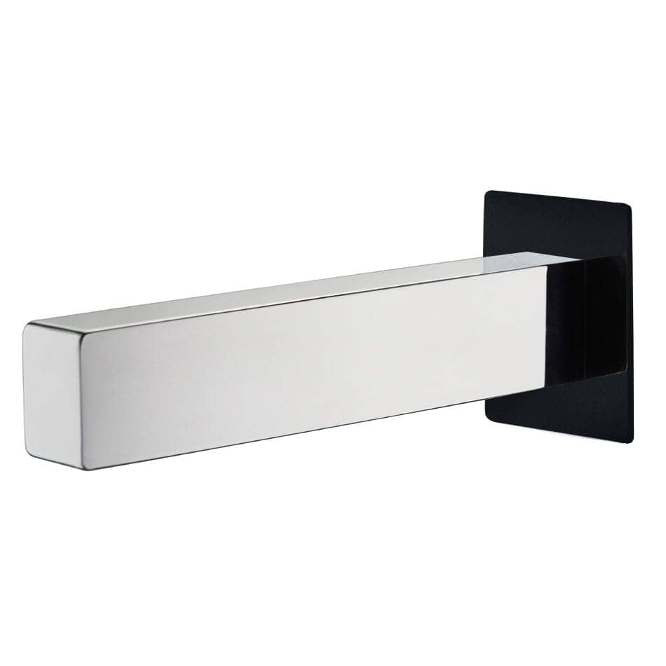 Vivo Noir Bath Spout - BLACK / CHROME
