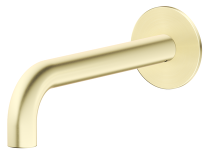 Mica Bath Spout - Curved - 220mm - FRENCH GOLD