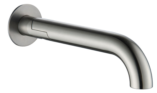 Mica Swivel Bath Spout - Curved - Brushed Nickel