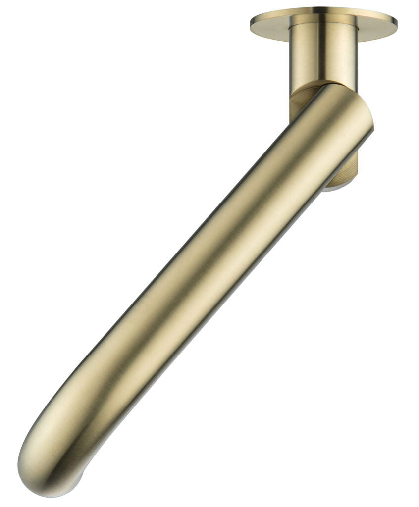 Mica Swivel Bath Spout - Curved - French Gold
