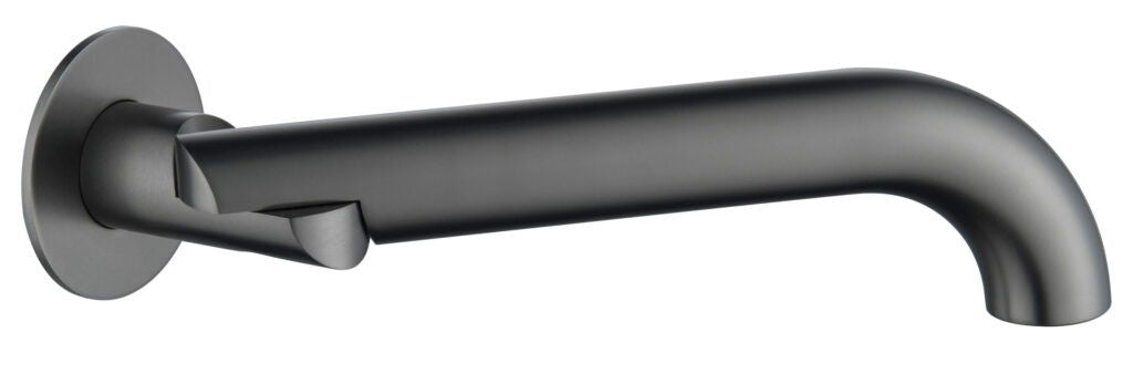 Mica Swivel Bath Spout - Curved - Gunmetal