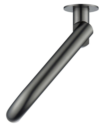 Mica Swivel Bath Spout - Curved - Gunmetal