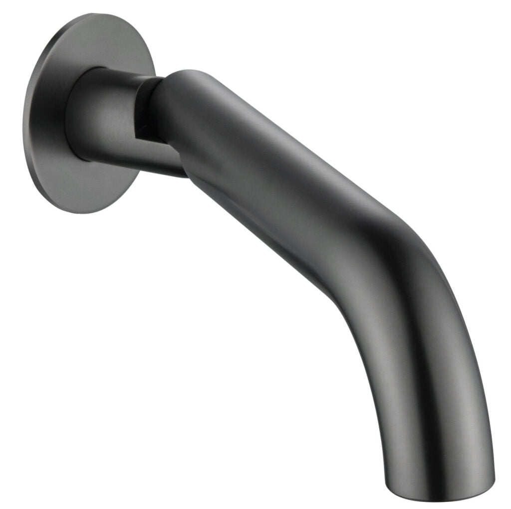 Mica Swivel Bath Spout - Curved - Gunmetal