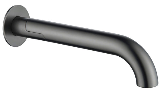 Mica Swivel Bath Spout - Curved - Gunmetal