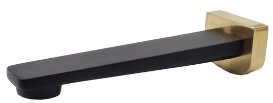 Celsior Bath Spout - 220mm - Black/Gold