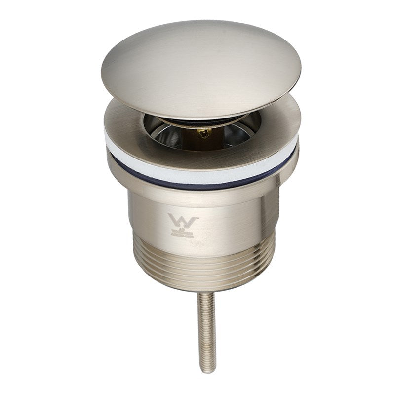 Brushed Nickel Brass Universal Basin/Bathtub Pop Up Waste