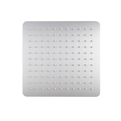 Super-slim Square Brushed Nickel Stainless Steel Shower Head 250mm