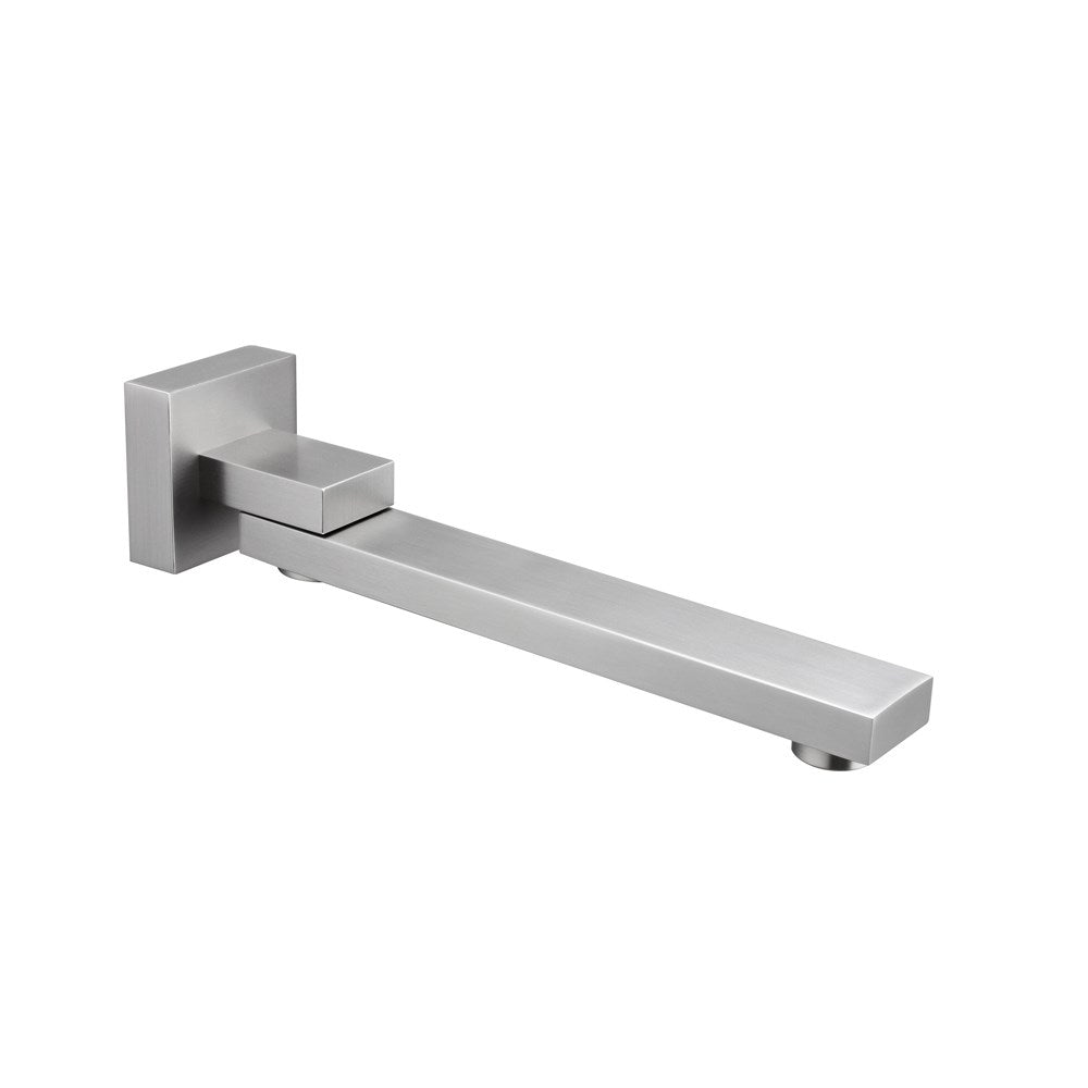 Brushed Nickel Bath/Basin Wall Swivel Spout