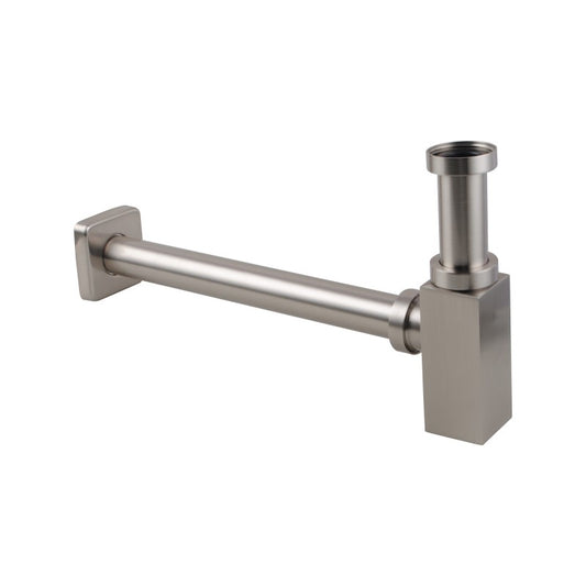 Brushed Nickel Bottle Trap 32mm