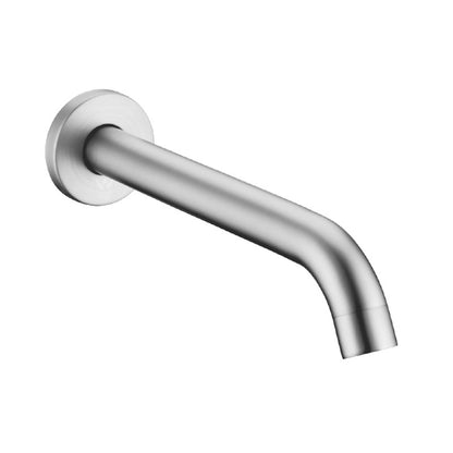 LUCID PIN Series Round Brushed Nickel Bathtub/Basin Wall Spout
