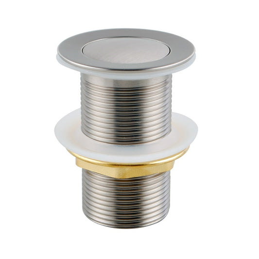 32/40mm Chrome Brushed Nickel Brass Basin Pop Up Waste without Overflow