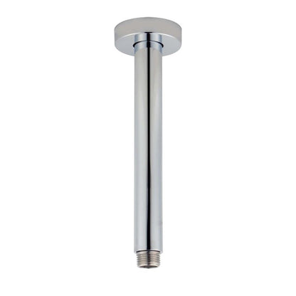 Round Brushed Nickel Ceiling Shower Arm 200mm