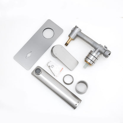 VOG Series Brushed Nickel Wall Mixer With Spout(color up)