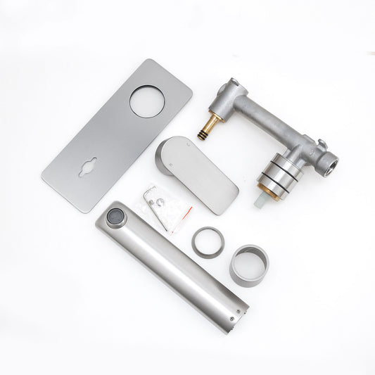 VOG Series Brushed Nickel Wall Mixer With Spout(color up)