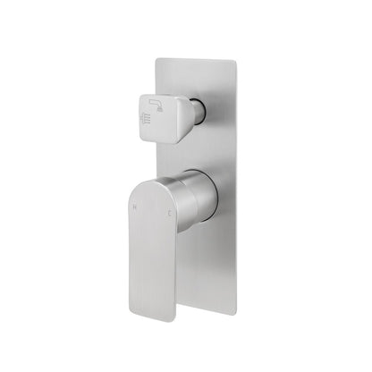 VOG Series Brushed Nickel Wall Mixer with Diverter(color up)