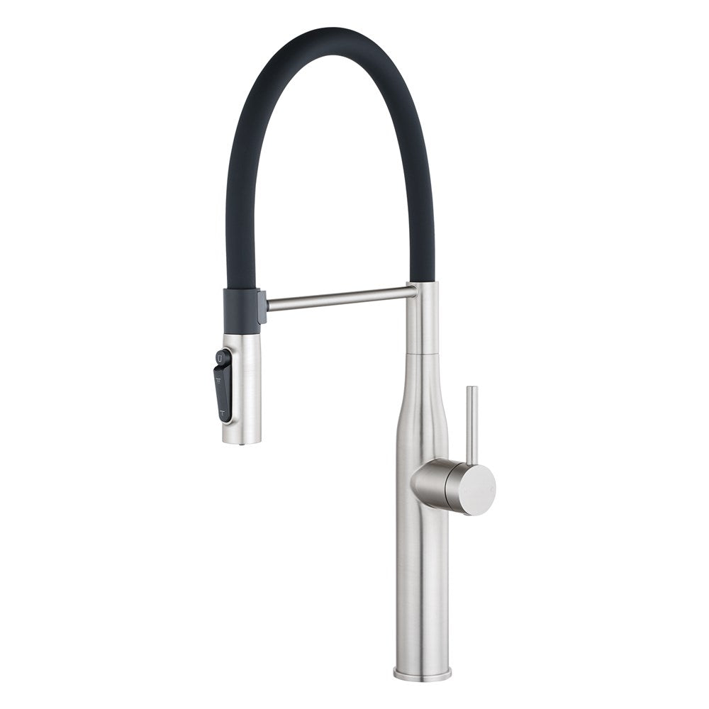 Brushed Nickel Pull Out Kitchen Mixer