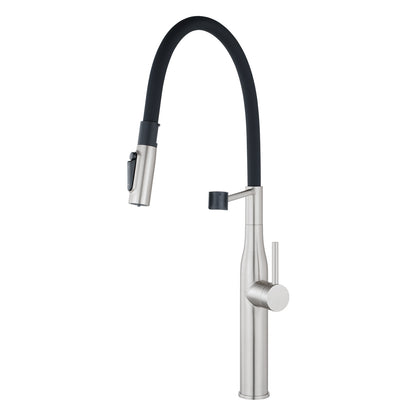 Brushed Nickel Pull Out Kitchen Mixer