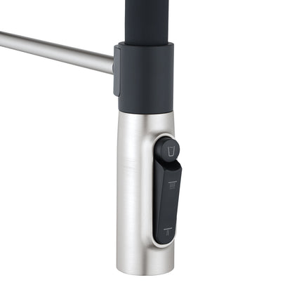 Brushed Nickel Pull Out Kitchen Mixer