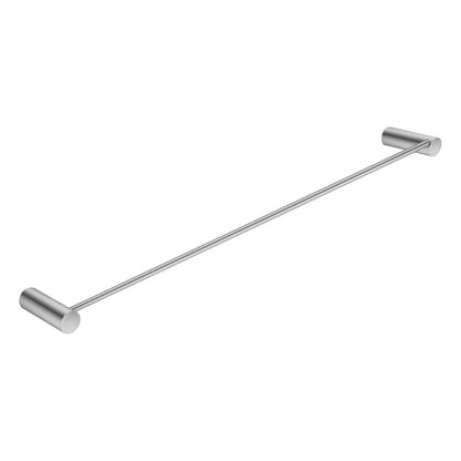 Brushed Nickel Single Towel Rail 600mm