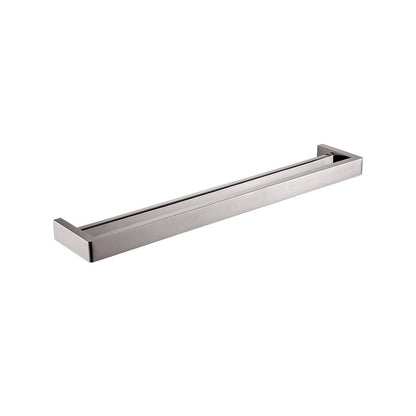 IVANO Series Brushed Nickel Double Towel Rail 600mm