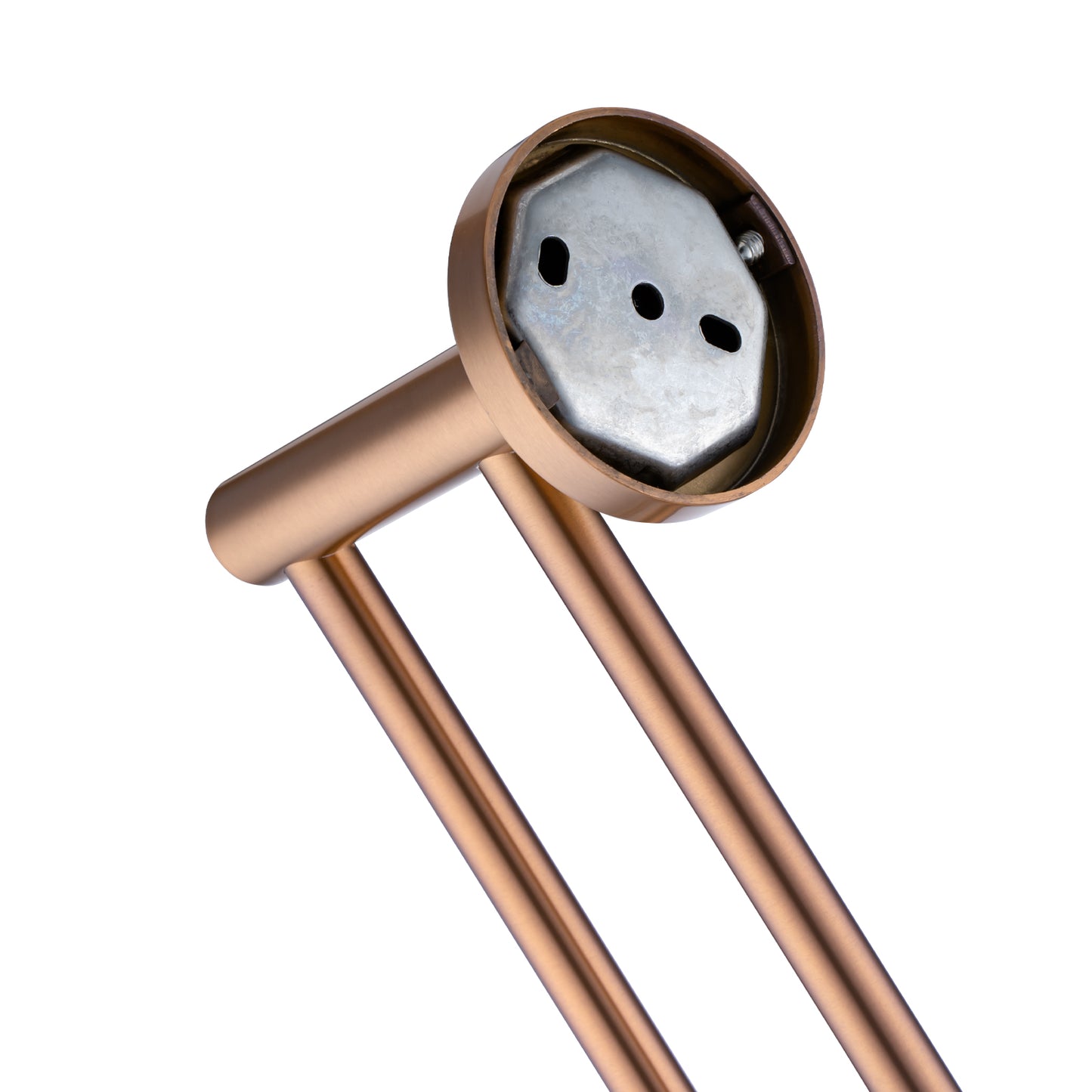 LUCID PIN Series Brushed Copper Double Towel Rail Rail 790mm