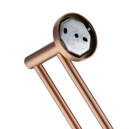 LUCID PIN Series Brushed Copper Double Towel Rail Rail 790mm