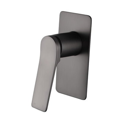 RUSHY Series Square Brushed Gun Metal Grey Wall Mixer(color up)