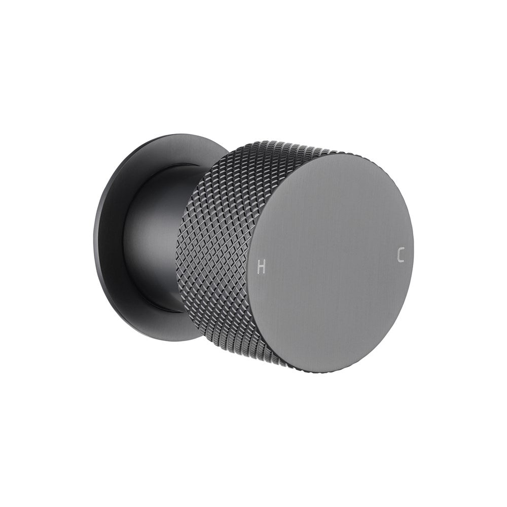 MOON Series Round Brushed Gun Metal Grey Progressive Wall Mixer Handle(match CLPM)