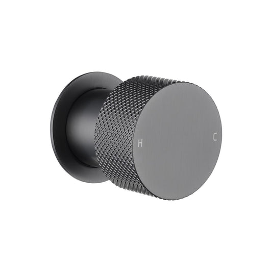 MOON Series Round Brushed Gun Metal Grey Progressive Wall Mixer Handle(match CLPM)
