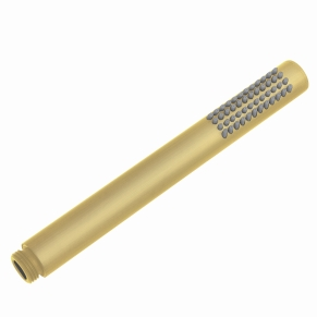 Round Single Function Brushed Brass Handheld Shower(Brass)