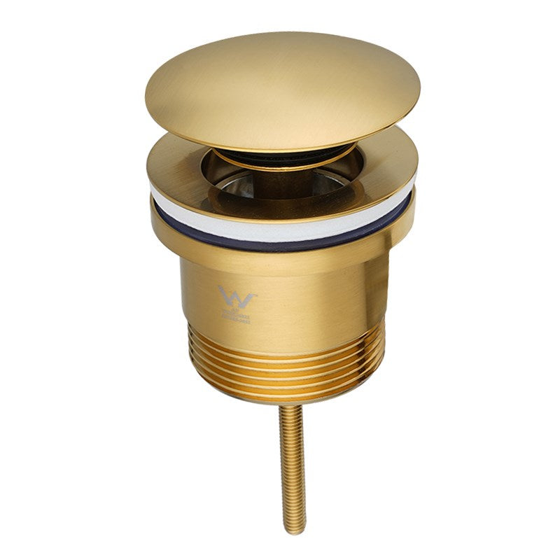 Brushed Brass Universal Basin/Bathtub Pop Up Waste