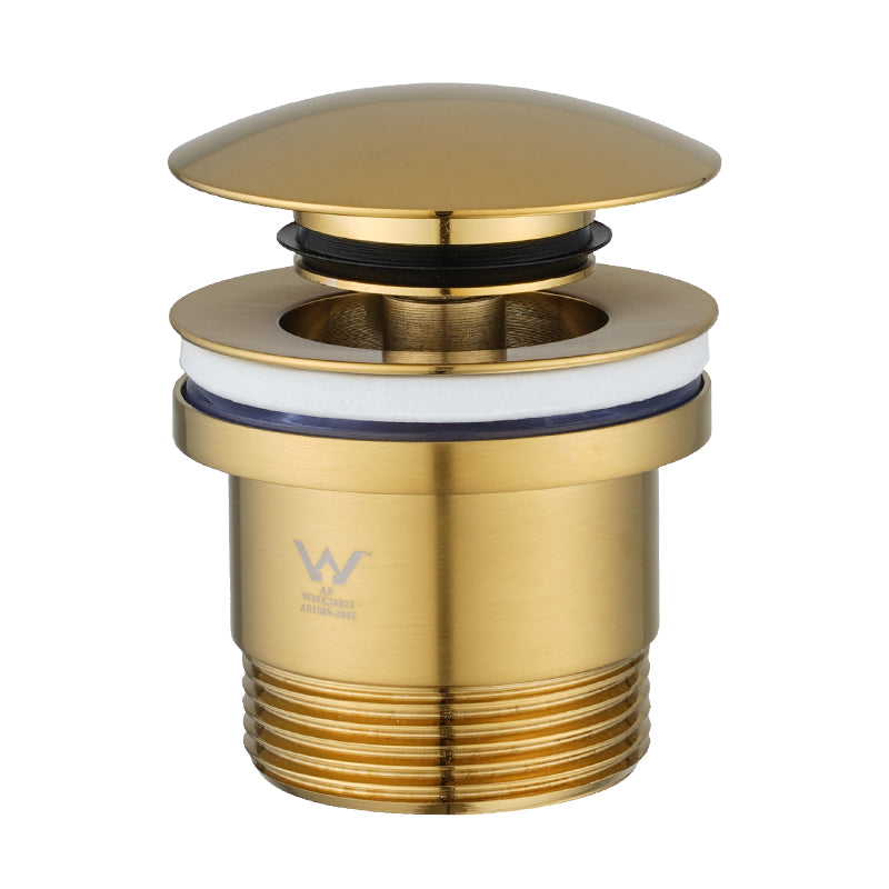 Brushed Brass Universal Basin/Bathtub Pop Up Waste