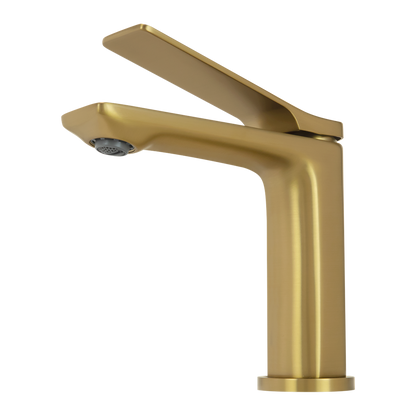 RUSHY Series Brushed Brass Basin Mixer