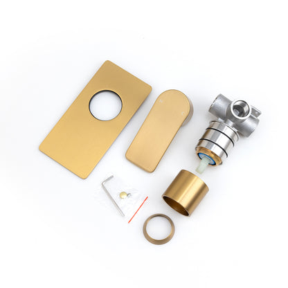 VOG Series Brushed Brass Wall Mixer(color up)