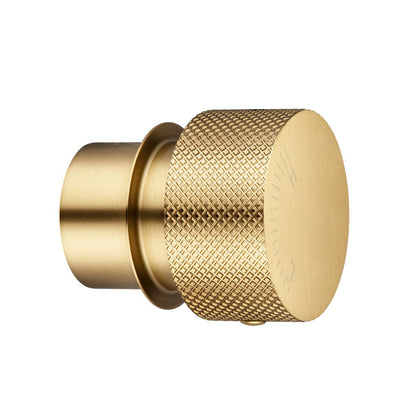 MOON Series Round Brushed Brass Progressive Wall Mixer Handle(match CLPW)