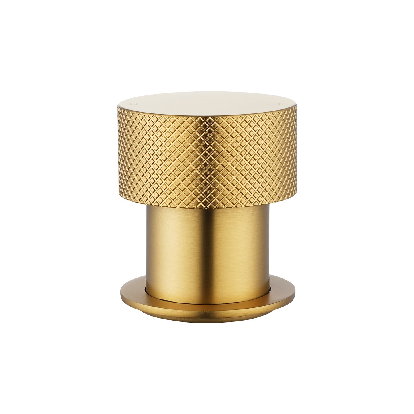 MOON Series Round Brushed Brass Progressive Wall Mixer Handle(match CLPM)