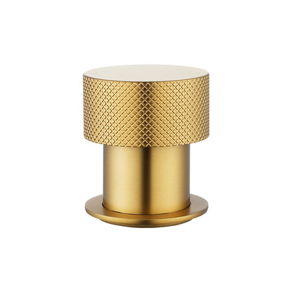MOON Series Round Brushed Brass Progressive Wall Mixer Handle(match CLPM)