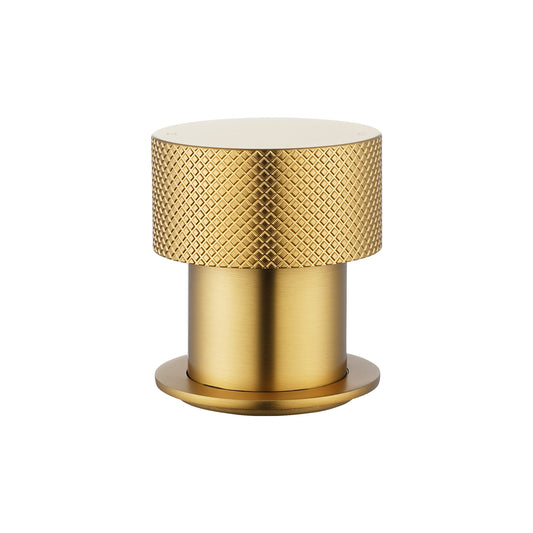 MOON Series Round Brushed Brass Progressive Wall Mixer Handle(match CLPM)
