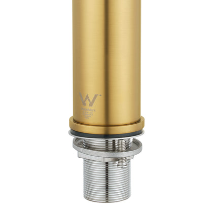 Brushed Brass Pull Out Kitchen Mixer