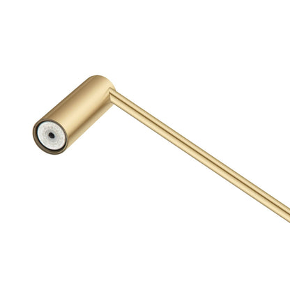 600mm Brushed Gold Pin Single Towel Rail | BUYG6201.TR