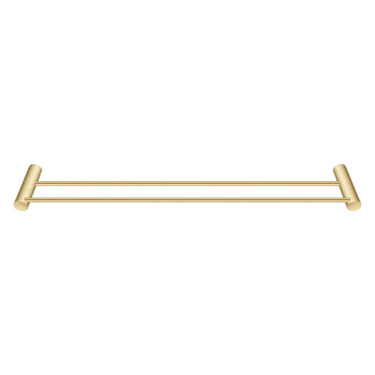 600mm Brushed Gold Pin Double Towel Rail | BUYG6202.TR