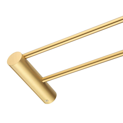 600mm Brushed Gold Pin Double Towel Rail | BUYG6202.TR