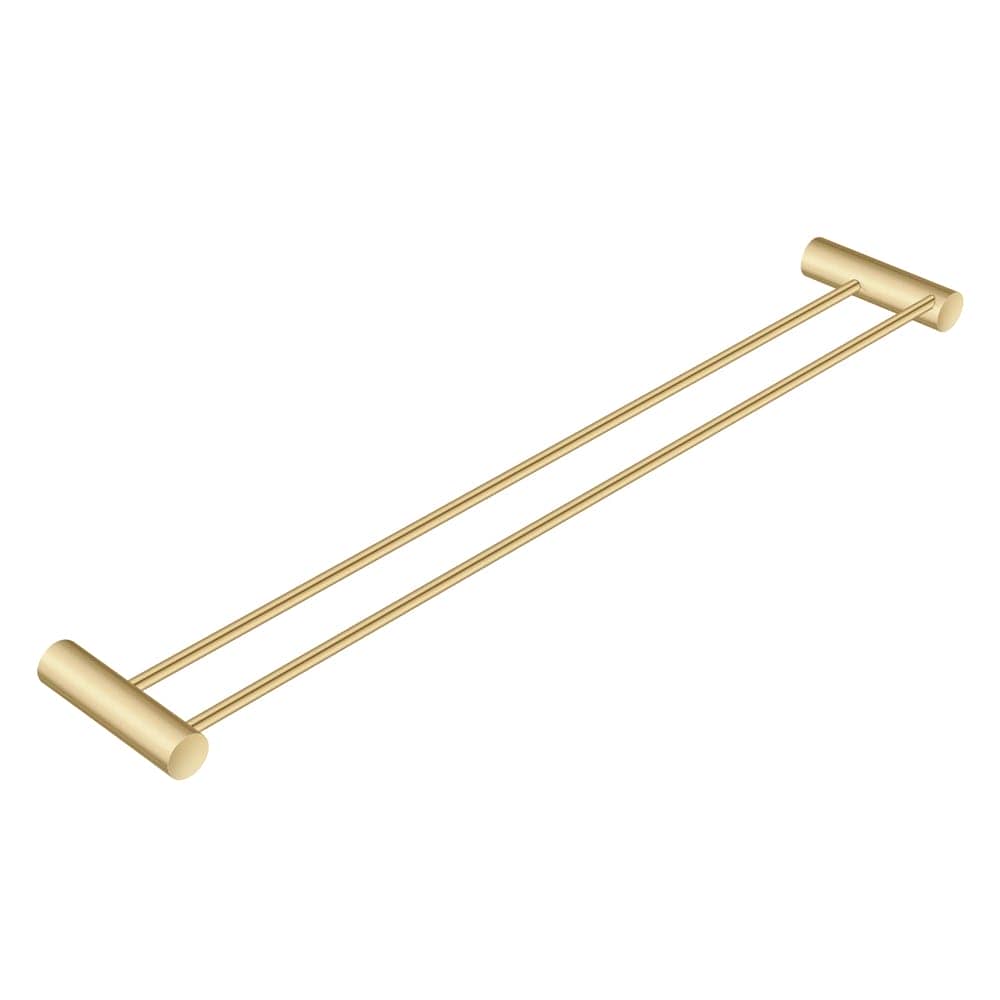 600mm Brushed Gold Pin Double Towel Rail | BUYG6202.TR
