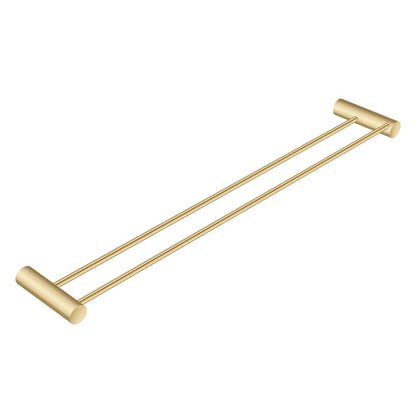 600mm Brushed Gold Pin Double Towel Rail | BUYG6202.TR